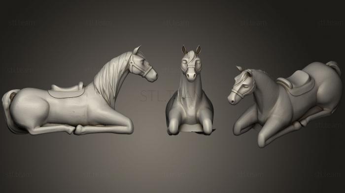3D модель Лежачая лошадь (STL)